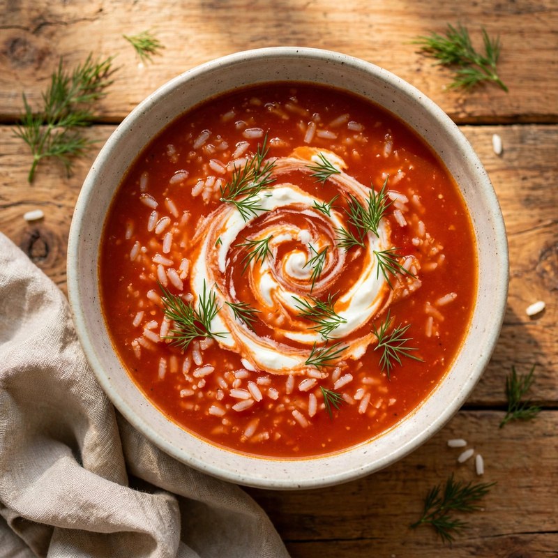 Photo of Zupa Pomidorowa z Ryżem, a dinner recipe from FluentFuel