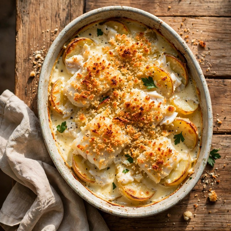 Photo of Bacalhau com Natas, a dinner recipe from FluentFuel