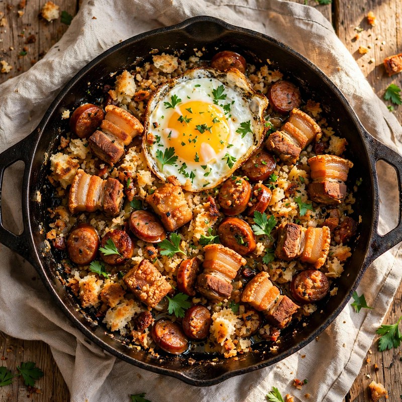 Photo of Migas Alentejanas, a lunch recipe from FluentFuel
