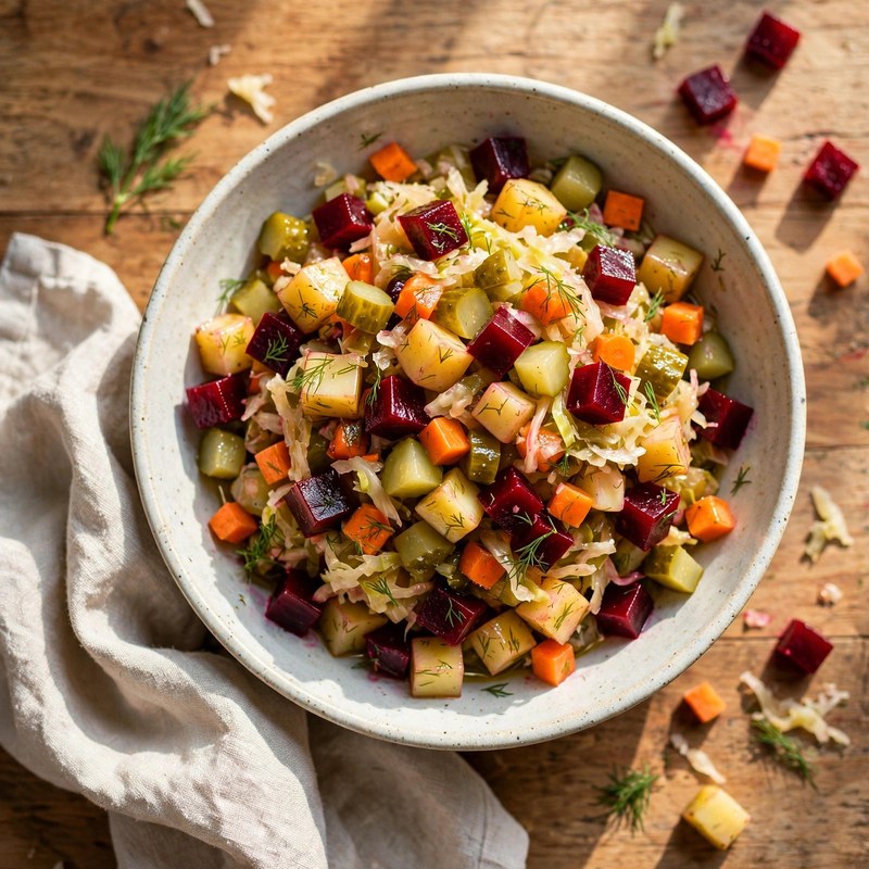 Photo of Vinegret (Beet Salad), a lunch recipe from FluentFuel