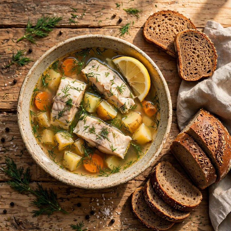Photo of Ukha (Fisherman Soup), a dinner recipe from FluentFuel