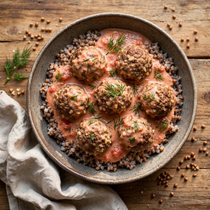 Photo of Tefteli in Tomato Sauce, a dinner recipe from FluentFuel