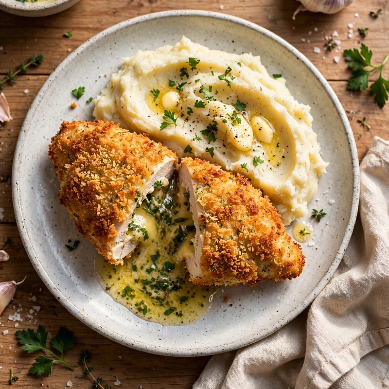 Photo of Chicken Kiev, a dinner recipe from FluentFuel