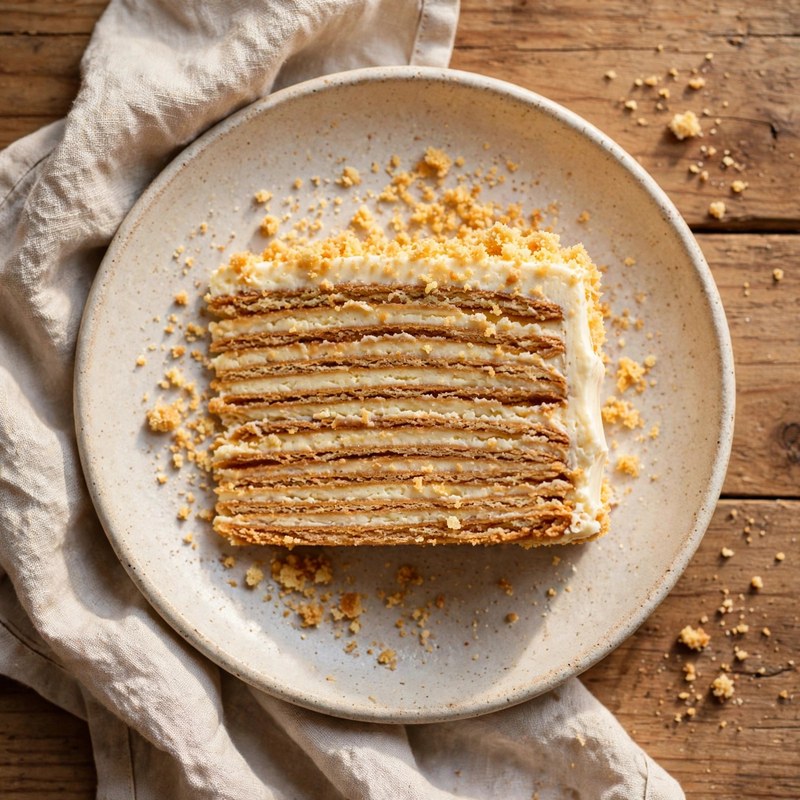 Photo of Medovik (Honey Cake), a snack recipe from FluentFuel