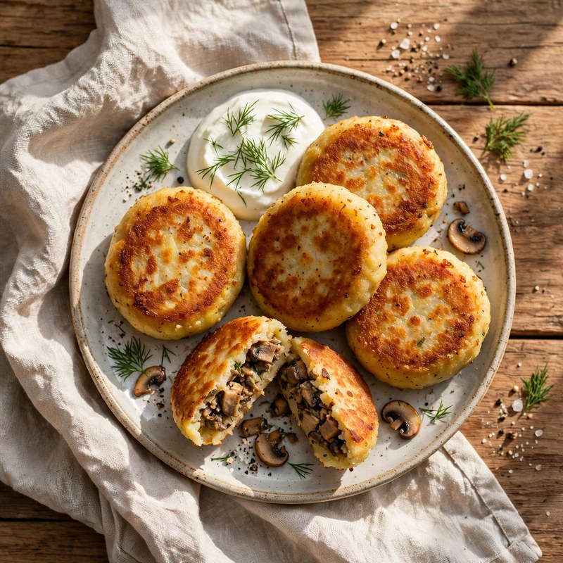 Photo of Zrazy (Stuffed Potato Patties), a dinner recipe from FluentFuel