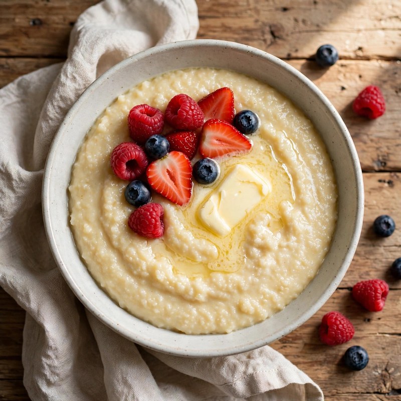 Photo of Manna Kasha (Semolina Porridge), a breakfast recipe from FluentFuel