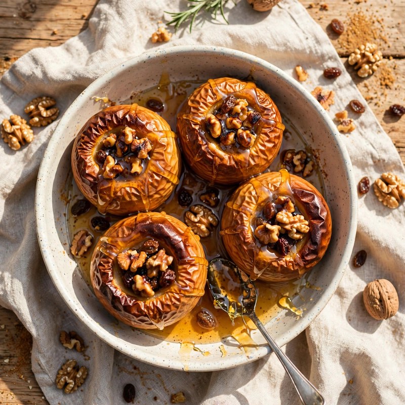 Photo of Baked Apples with Honey, a snack recipe from FluentFuel