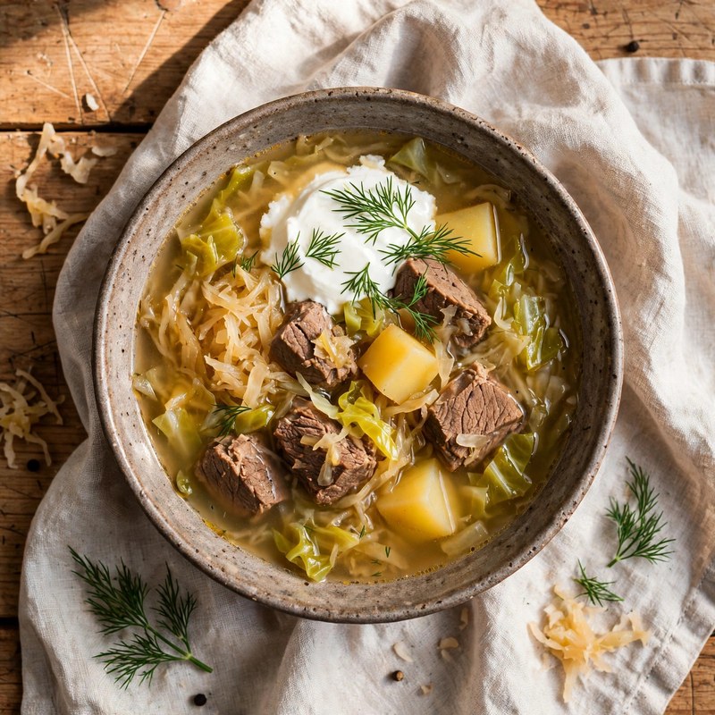 Photo of Shchi with Sauerkraut, a dinner recipe from FluentFuel