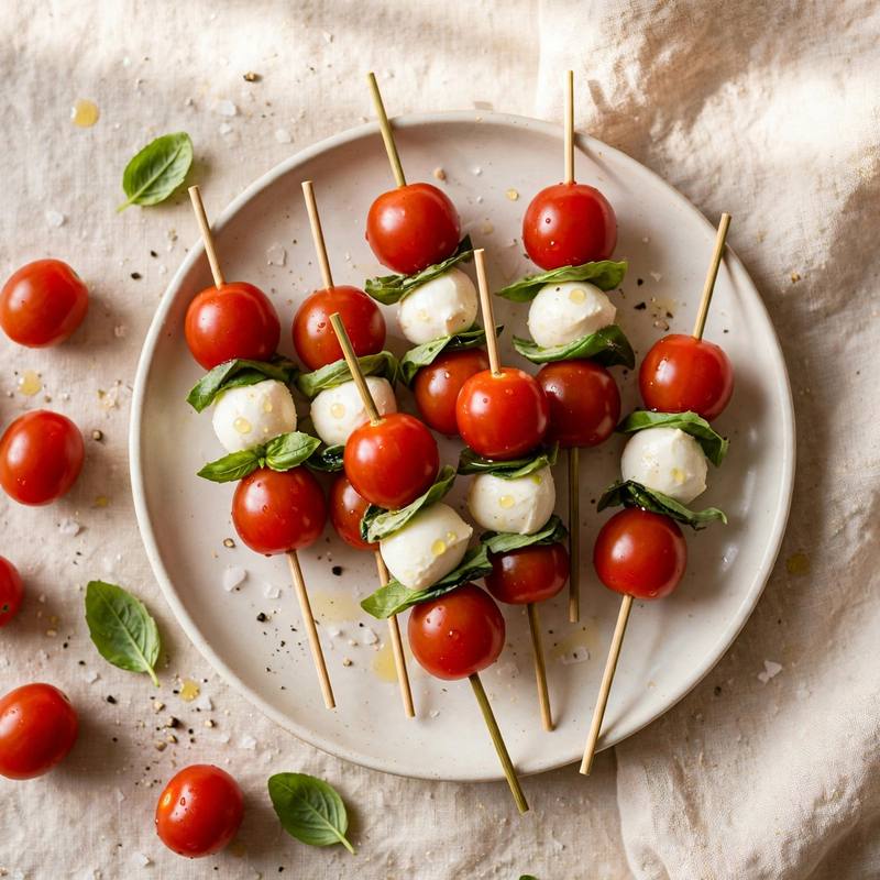 Photo of Caprese Skewers, a snack recipe from FluentFuel