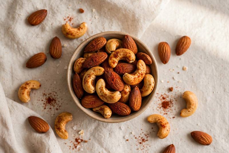 Photo of Smoky Roasted Nuts, a snack recipe from FluentFuel