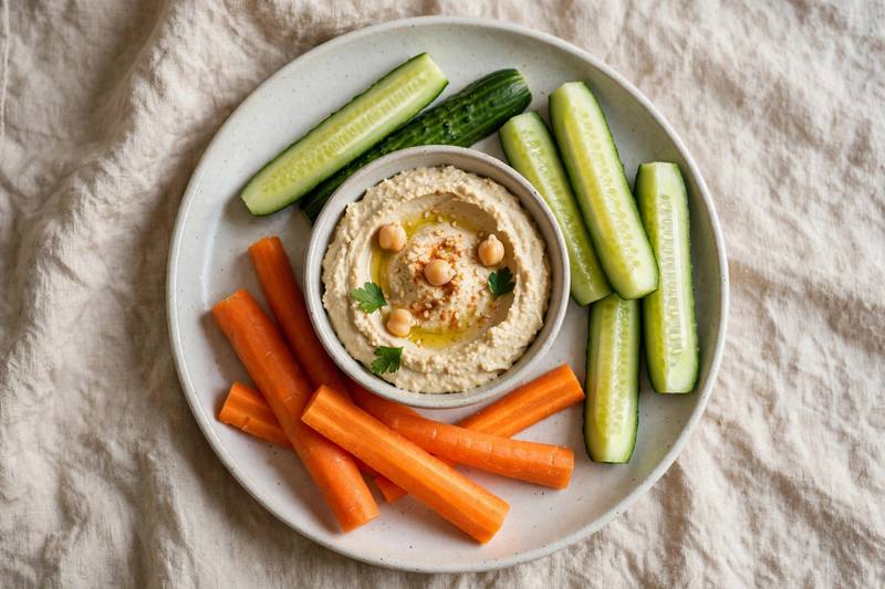 Photo of Hummus & Veggie Sticks, a snack recipe from FluentFuel