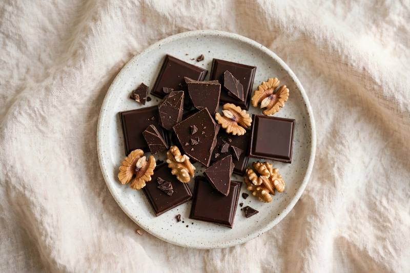 Photo of Dark Chocolate & Walnuts, a snack recipe from FluentFuel