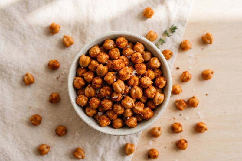 Photo of Roasted Chickpea Crunch, a snack recipe from FluentFuel