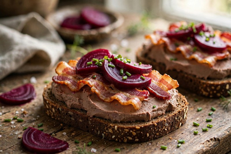 Photo of Leverpostej Smørrebrød, a lunch recipe from FluentFuel