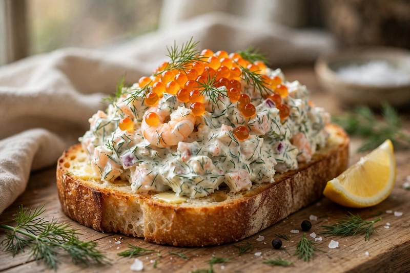 Photo of Toast Skagen, a lunch recipe from FluentFuel