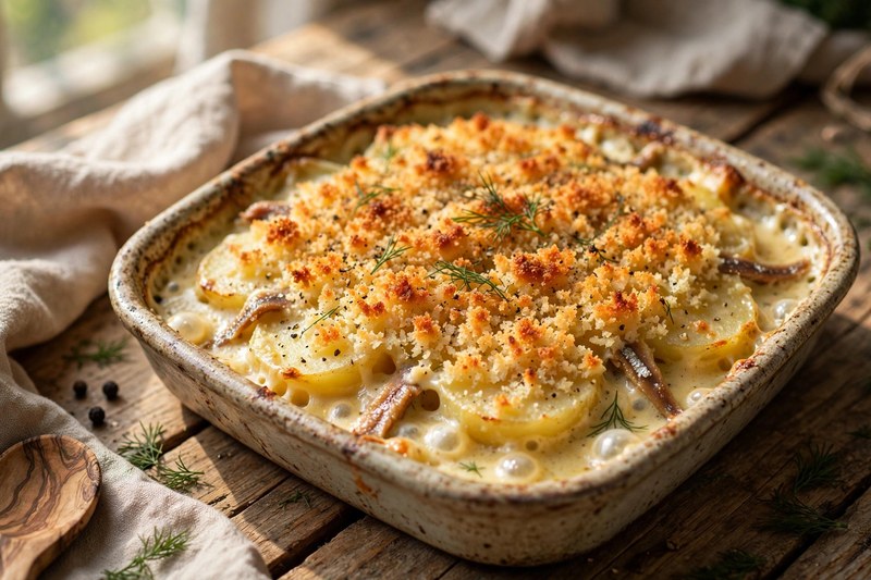 Photo of Jansson's Temptation, a lunch recipe from FluentFuel