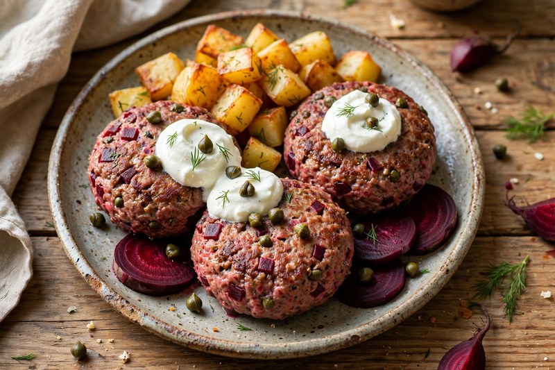 Photo of Biff à la Lindström, a dinner recipe from FluentFuel