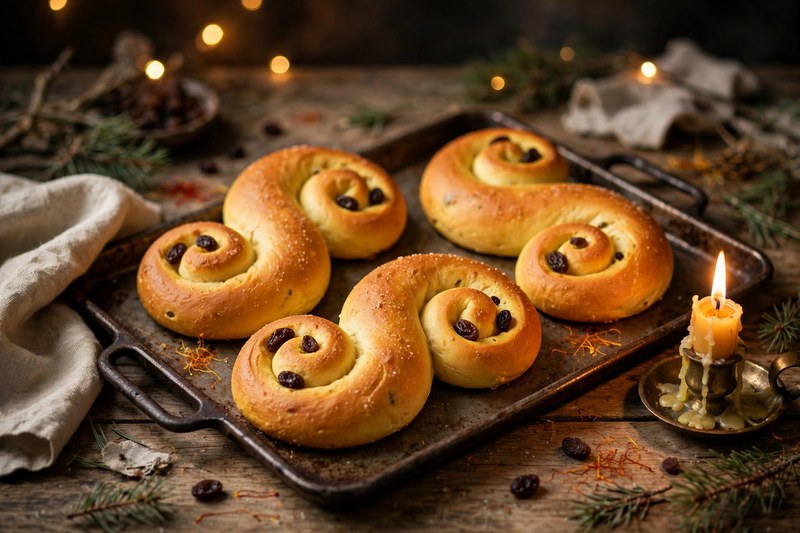 Photo of Lussekatter, a snack recipe from FluentFuel