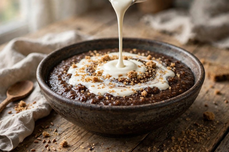 Photo of Rugbrødsgrød, a breakfast recipe from FluentFuel