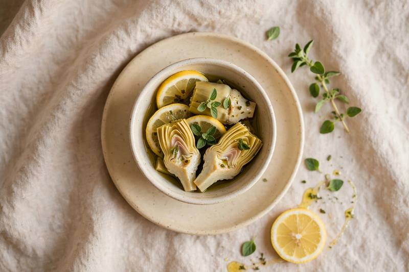 Photo of Marinated Artichoke Hearts, a snack recipe from FluentFuel