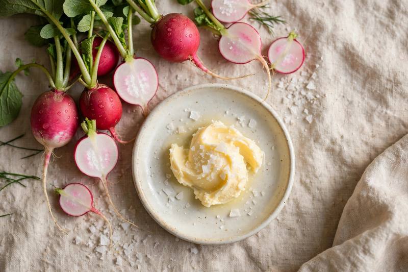 Photo of Radishes with Salted Butter, a snack recipe from FluentFuel