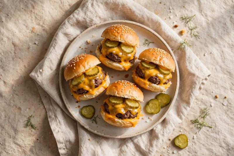 Photo of Cheeseburger Sliders, a snack recipe from FluentFuel