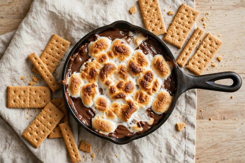 Photo of S’mores Dip with Graham Dippers, a snack recipe from FluentFuel