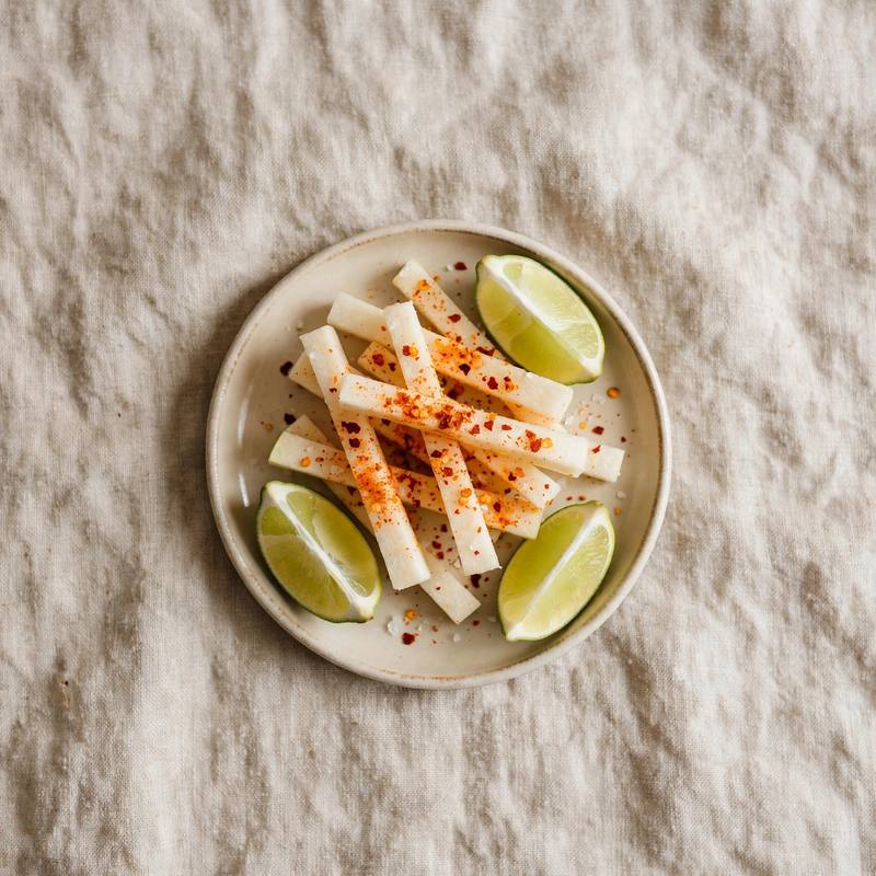 Photo of Jicama with Chili & Lime, a snack recipe from FluentFuel