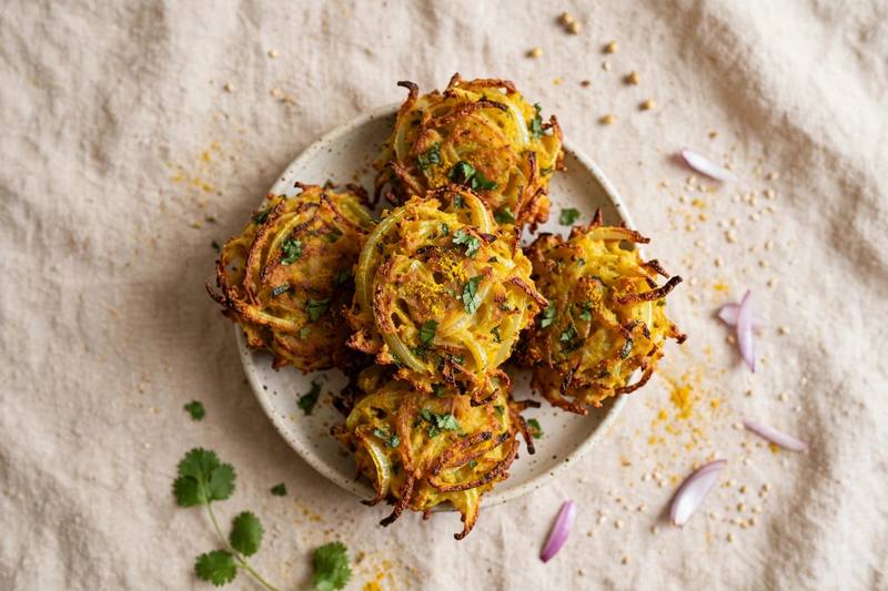 Photo of Baked Onion Bhaji, a snack recipe from FluentFuel