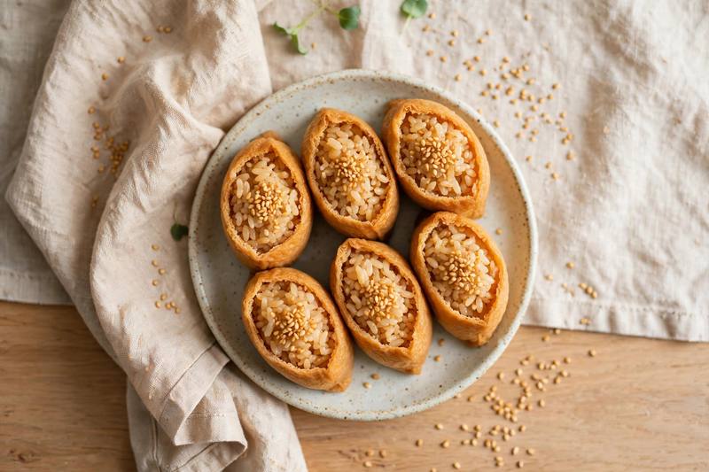 Photo of Inari Sushi Pockets, a snack recipe from FluentFuel