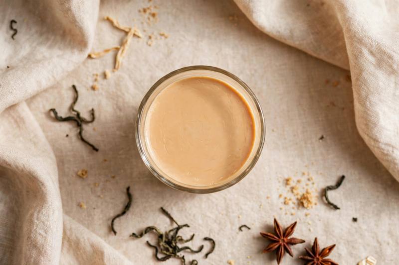 Photo of Thai Tea Panna Cotta, a snack recipe from FluentFuel