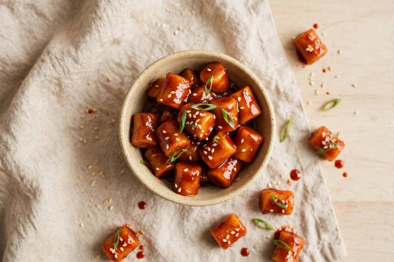 Photo of Tteokbokki Bites, a snack recipe from FluentFuel
