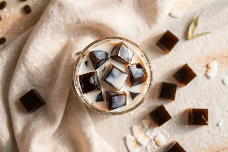 Photo of Vietnamese Coffee Jelly, a snack recipe from FluentFuel