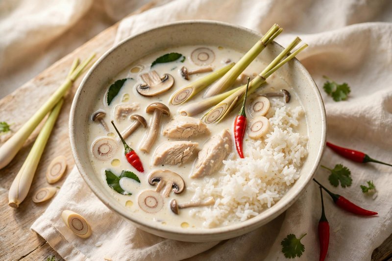 Photo of Tom Kha Gai, a dinner recipe from FluentFuel