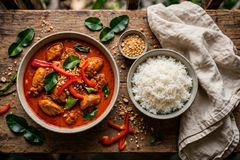 Photo of Panang Curry with Chicken, a dinner recipe from FluentFuel