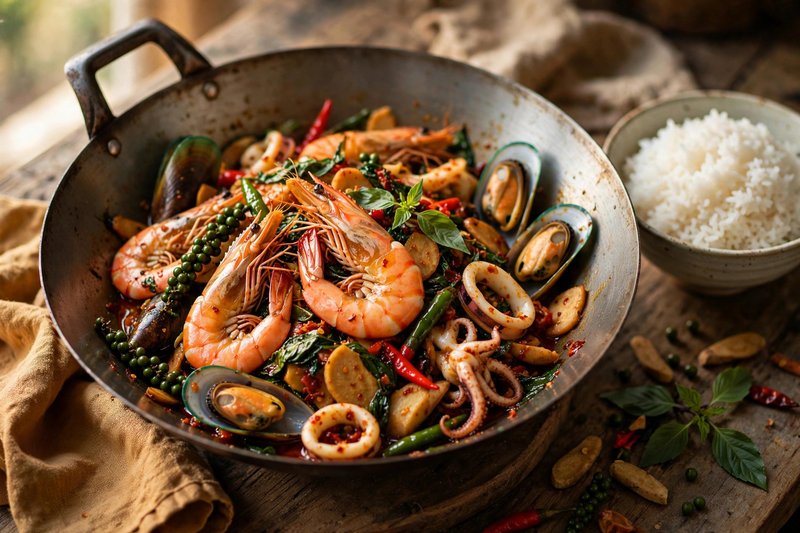 Photo of Pad Cha Talay, a dinner recipe from FluentFuel