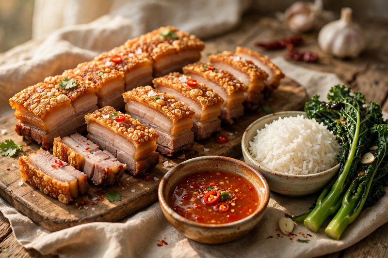 Photo of Moo Grob, a dinner recipe from FluentFuel