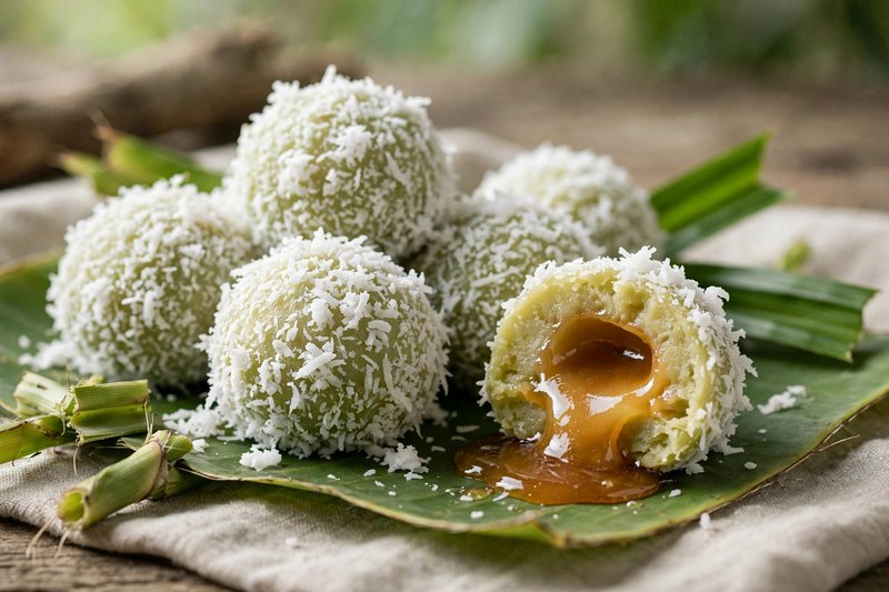 Photo of Khanom Tom, a snack recipe from FluentFuel