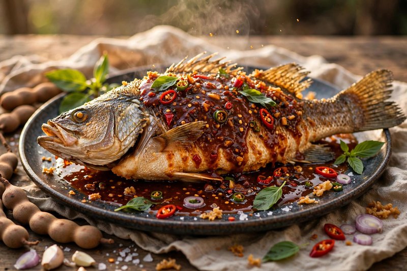 Photo of Pla Rad Prik, a dinner recipe from FluentFuel