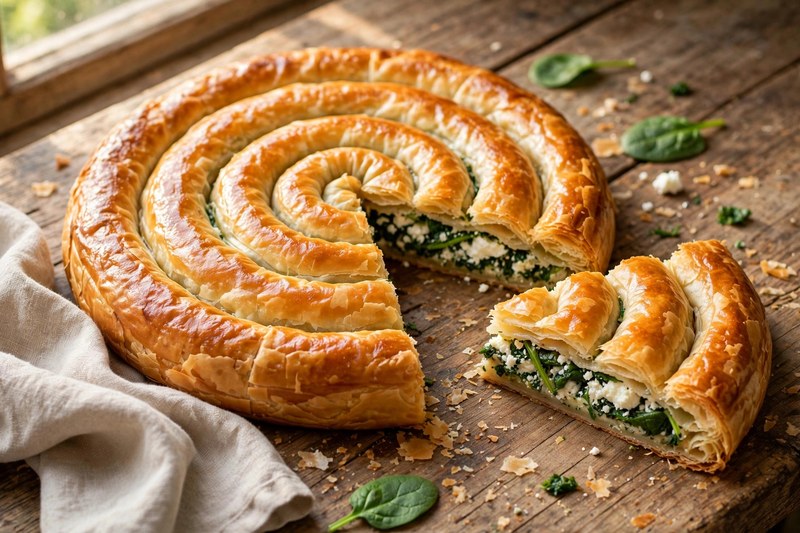 Photo of Spinach & Feta Borek, a lunch recipe from FluentFuel