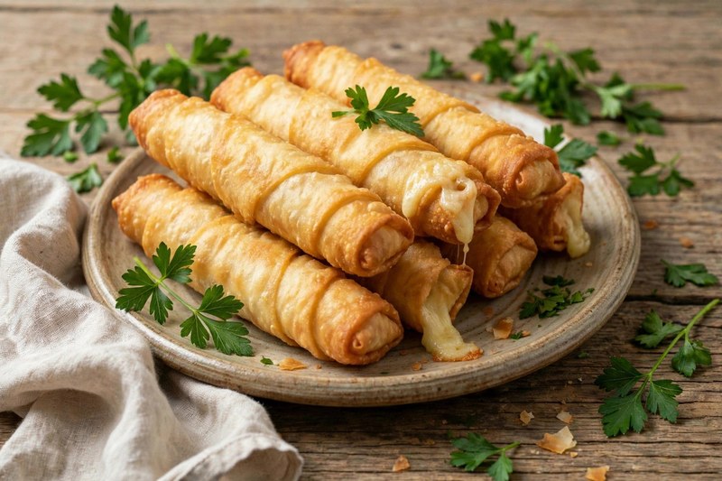 Photo of Sigara Boregi (Cheese Rolls), a snack recipe from FluentFuel