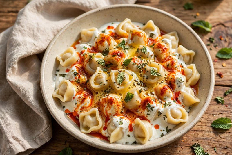 Photo of Manti (Turkish Dumplings), a dinner recipe from FluentFuel