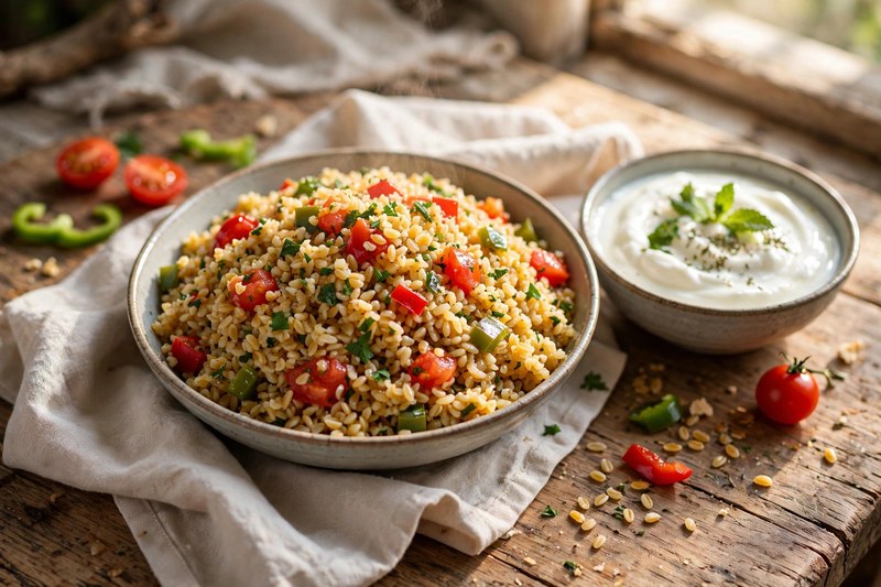 Photo of Bulgur Pilavi, a lunch recipe from FluentFuel