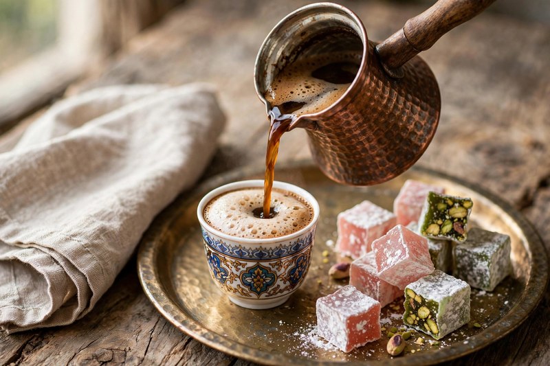 Photo of Turkish Coffee (Turk Kahvesi), a snack recipe from FluentFuel