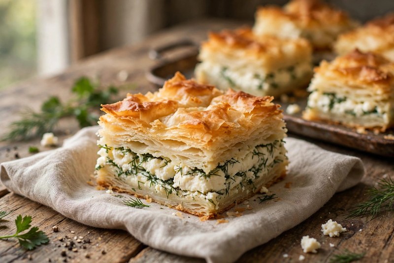 Photo of Su Boregi (Layered Cheese Pastry), a breakfast recipe from FluentFuel
