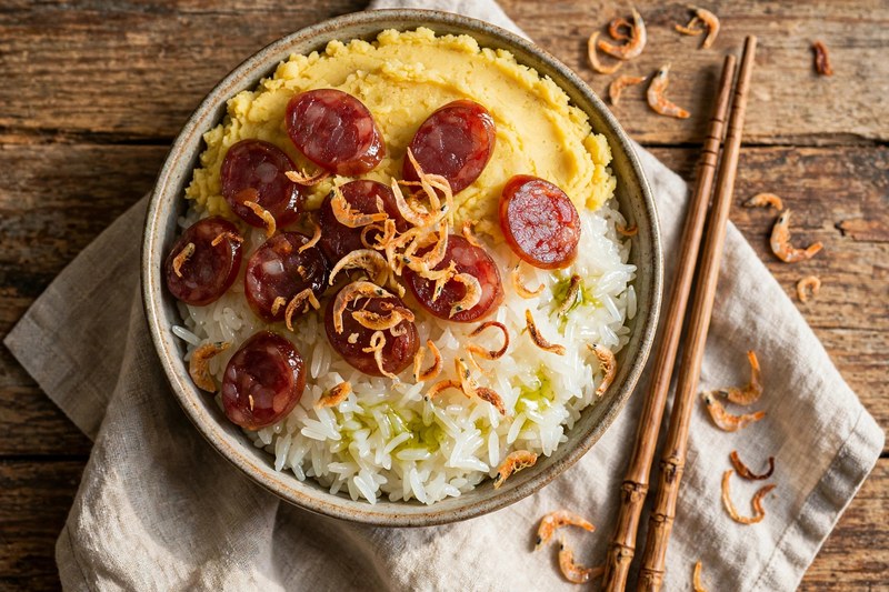 Photo of Xoi Man, a breakfast recipe from FluentFuel
