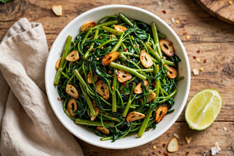 Photo of Rau Muong Xao Toi, a dinner recipe from FluentFuel