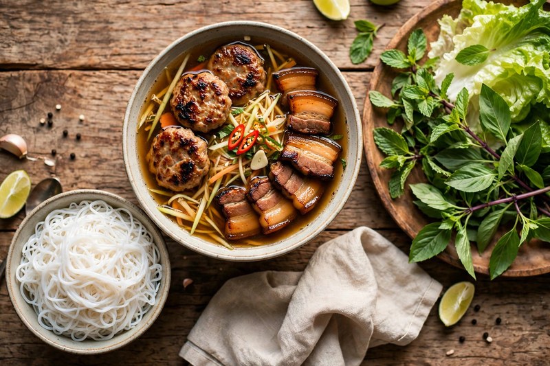 Photo of Bun Cha Hanoi, a dinner recipe from FluentFuel