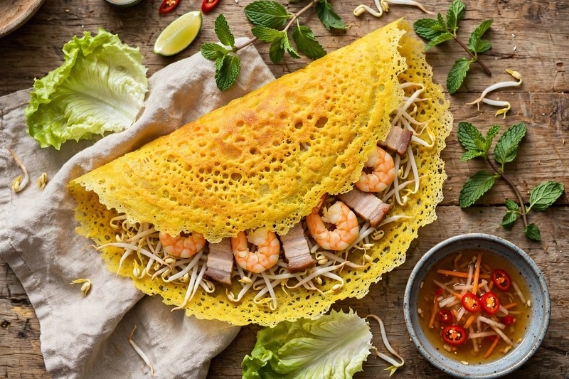 Photo of Banh Xeo, a dinner recipe from FluentFuel